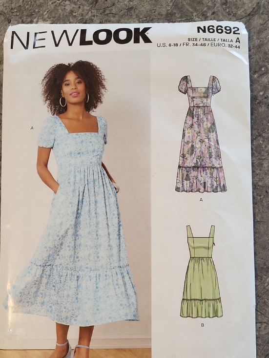 New Look Other - 2/$10 New Look #N6692 Square-Neck Maxi Dress Pattern